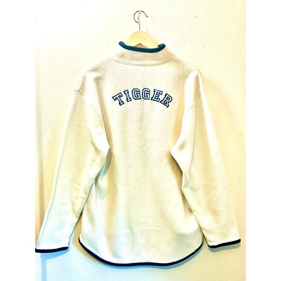 Vintage Tigger White 3/4 Zip Fleece SZ M Pooh 100 Acre Collection Jerry Leigh - Picture 2 of 10